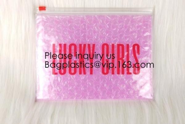 Wholesale PVC Plastic Zipper Bubble Cosmetic Bag With Custom Logo,Holographic k Bubble Bag For Cosmetic/Hologram B