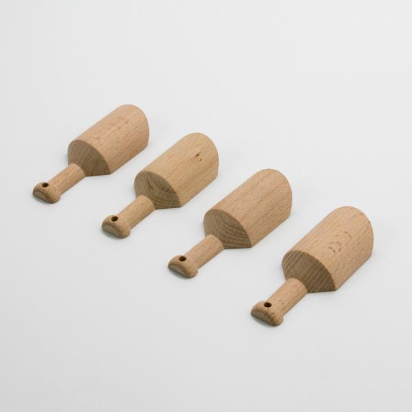 Wooden Bath Salt Scoop Unpainted Wooden Scoop Spoon Use For Tea Cereals Coffee