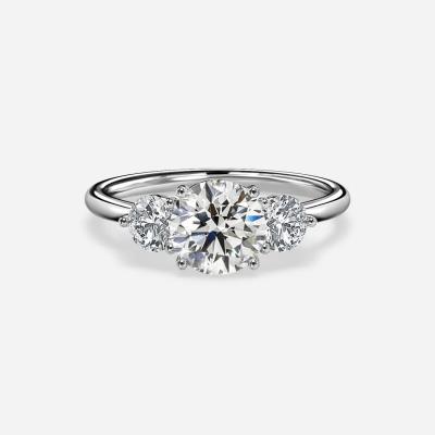VVS Clarity HPHT Round Cut Lab Grown Diamond Ring 2 Carat Custom Diamond Wedding Bands