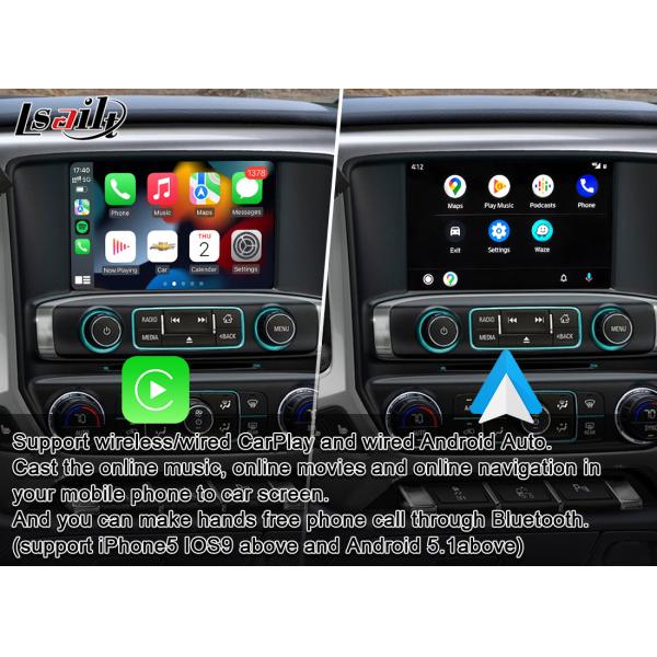 Мультимедиа 4GB Lsailt Carplay взаимодействуют для Шевроле Silverado Tahoe MyLink