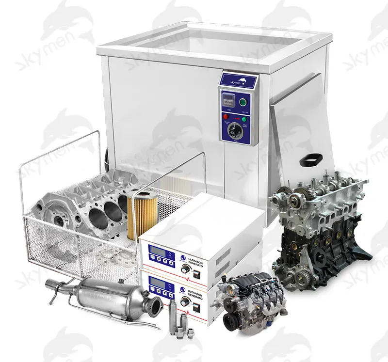 Skymen Custom 38-1500L Industrial Single-Tank Ultrasonic Cleaning Machine for Parts Cleaning