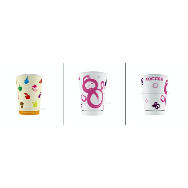 Custom Printing PLA Paper Cups 12oz Biodegradable Small Disposable Cups For Hot Drinks
