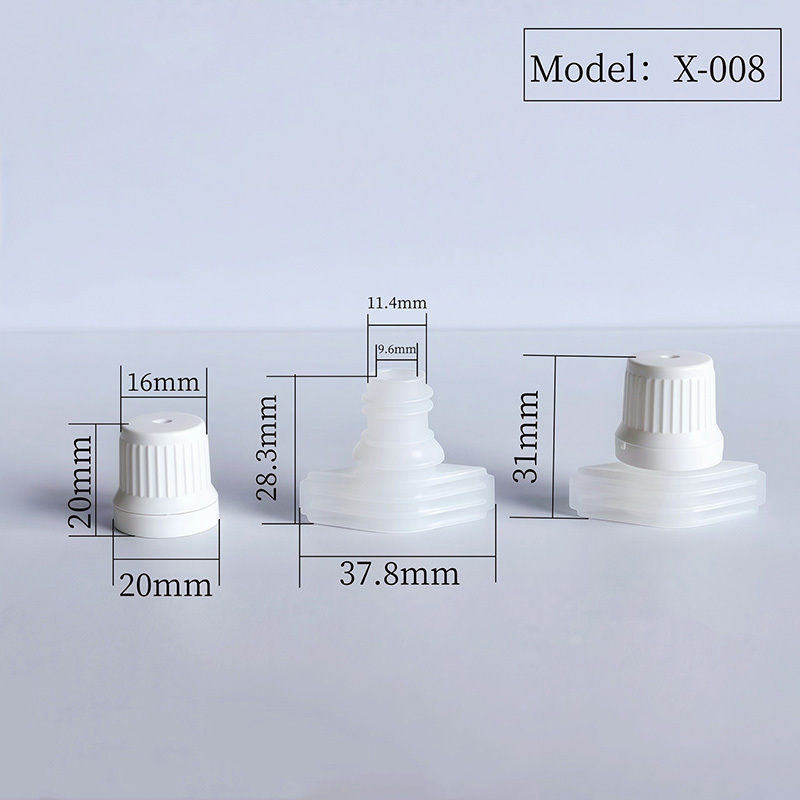 9.6mm Plastic Spout Cap | Food-Grade HDPE Doypack Closure For Juice & Sauce Pouches