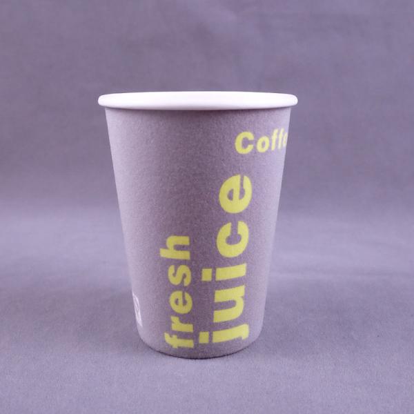 Single Wall Foam Disposable Paper Coffee Cup Flexo Printing 12oz 16oz