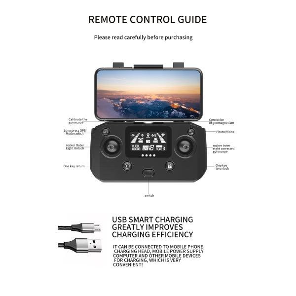 3km Range S808 Drone With 8k Camera 5g Wifi 3 Axis Eis Gps Long Distance 3km Brushless Motor Foldable Quadcopter Drones