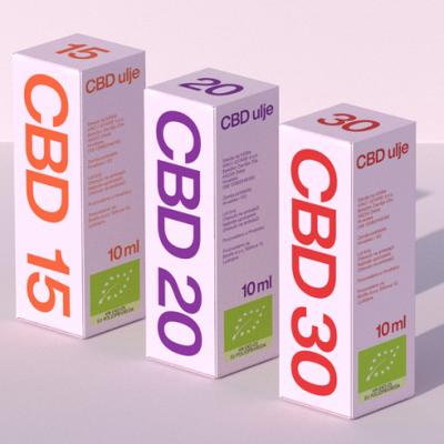 Foiling UV Printing Cosmetic Packaging Box Custom Logo Essential Oil Packaging Box