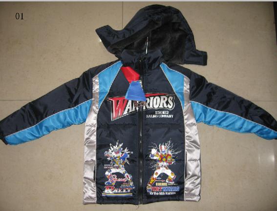 Apparel boy's padding jackets stock(coats,tops,children's clothing,children's garments,jackets stocks)