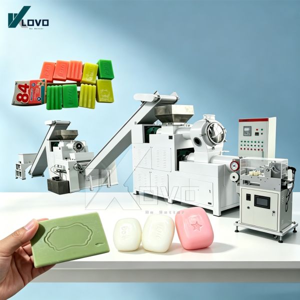 China Factory's Automatic Laundry or toilet Soap Making Machine With 100kg to 200kg Capacity for Laundry soap