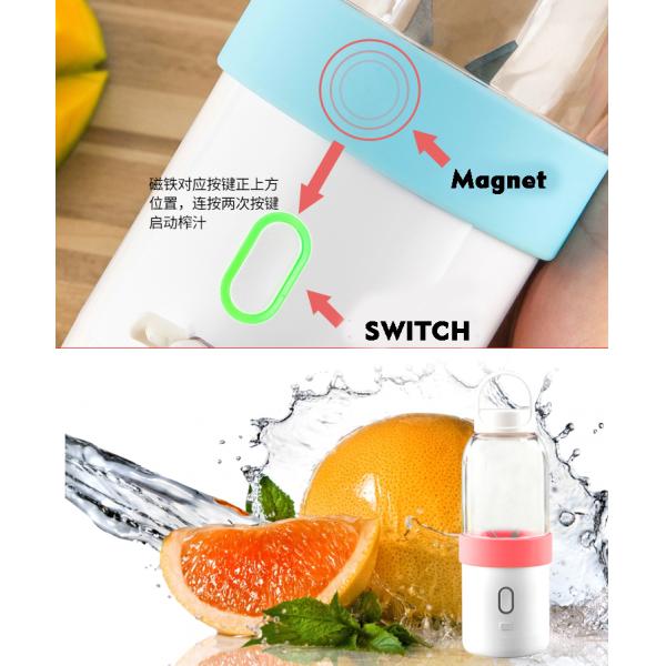 Household Portable Juicer Blender , 150W Electric Fruit Shake N Take Juice Blender