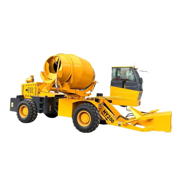 HY-260 Self Loading Concrete Mixer 2.5 Cubic With Yunnei 76kw Engine