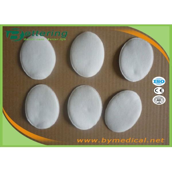 Disposable Surgical Absorbent Cotton Dressing , Non Adhesive Oval Eye Pads Covered