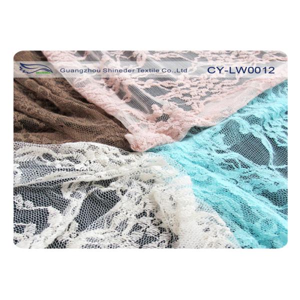 Scalloped Cotton Nylon Lace Fabric 