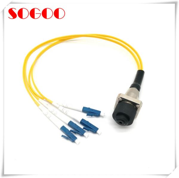 ODC Connector Socket Female Fiber Optic Cable , Indoor Fiber Optic Cable Customized Length