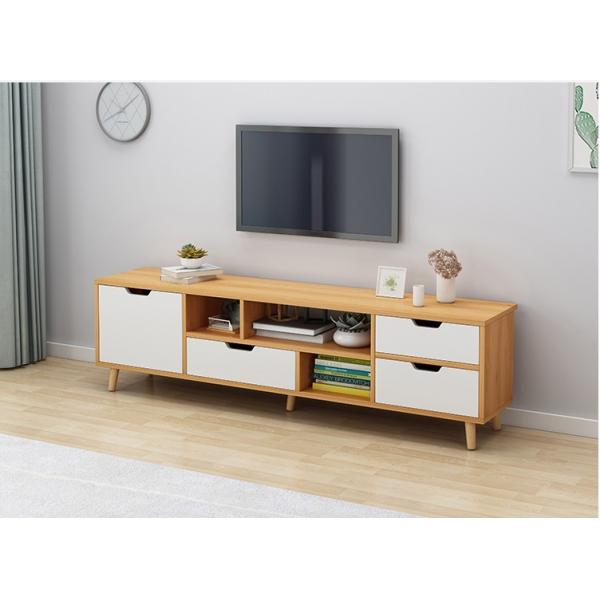 OEM Solid Wood TV Bench , 40cm Height Wood TV Console