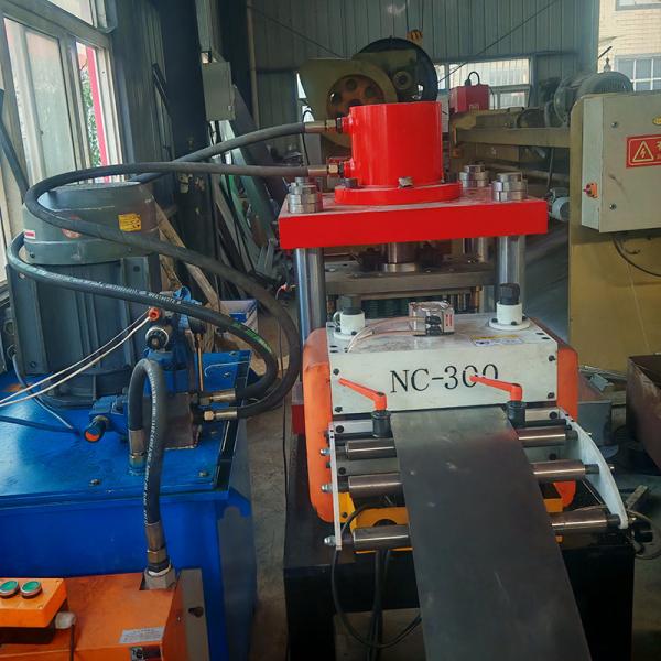 High Stability Full Automatic Cable Tray Machine For Precise Profiles Production Hydraulic Cylinder Cutting