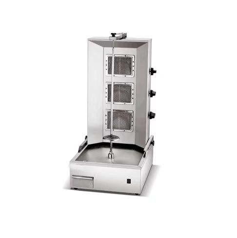 Electric & Gas Vertical / Standing Type Commercial Shawarma Machine Adjustable For Chicken BBQ Grill