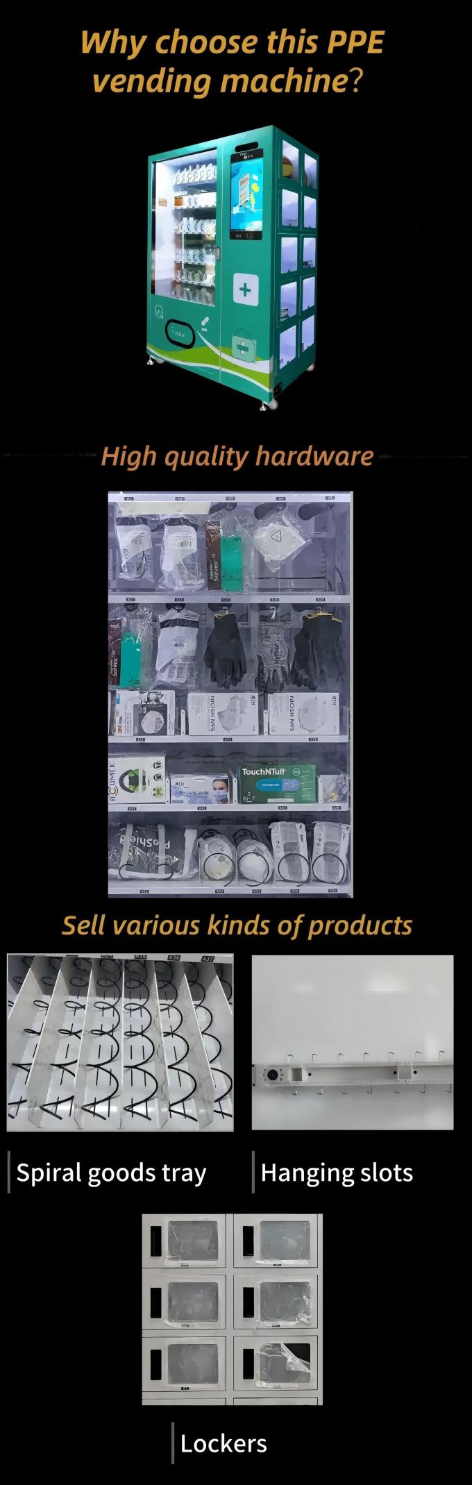 Smart PPE Vending Machine for Gloves, Masks & Safety Personal Protective Equipment Distribution