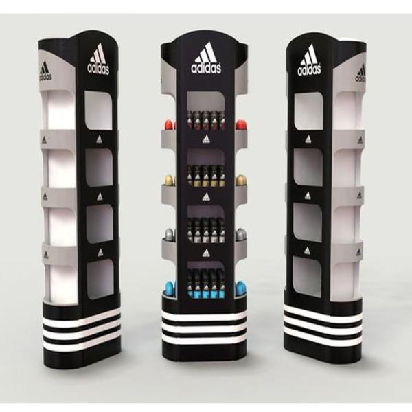 Retail Racks Custom Display Stand with Supermarket Gondola Design and Logo