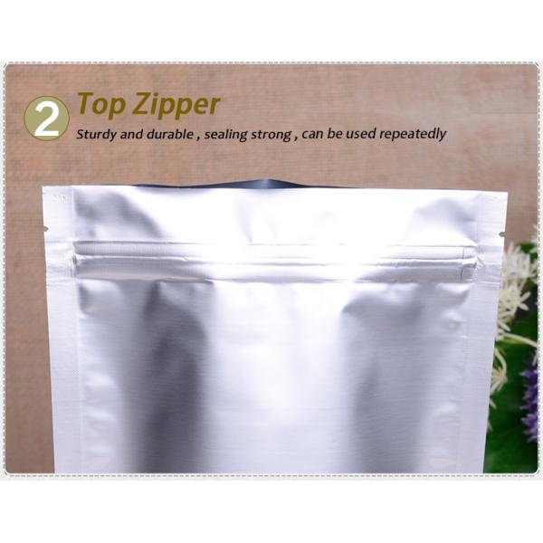 Print Customized Aluminum Foil Packaging Bags Stand Up Pouches With Zipper