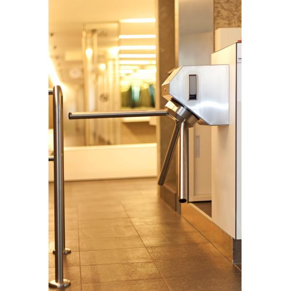 Wall Mounted Pedestrian Turnstile Gate Full Automatic Motorised For Bus Entrance Control