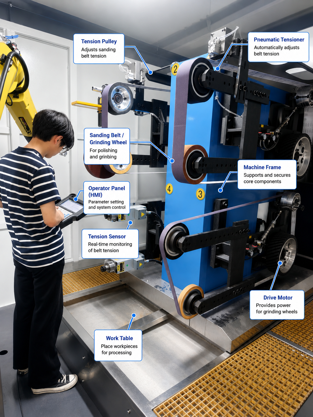 Robotic Multi Operation Cell Surface Finishing System for Foundry Production