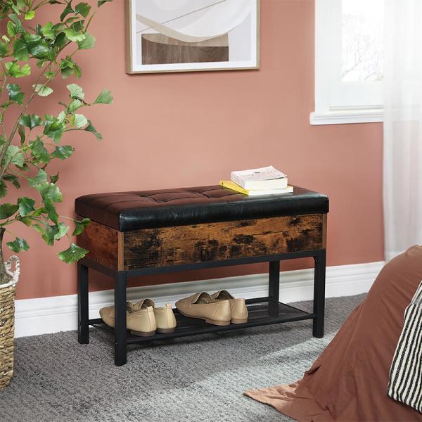 Storage Bench for Shoes, Industrial Storage Bench, Multi-functional Shoe Bench, Storage Bench, LSB46BX