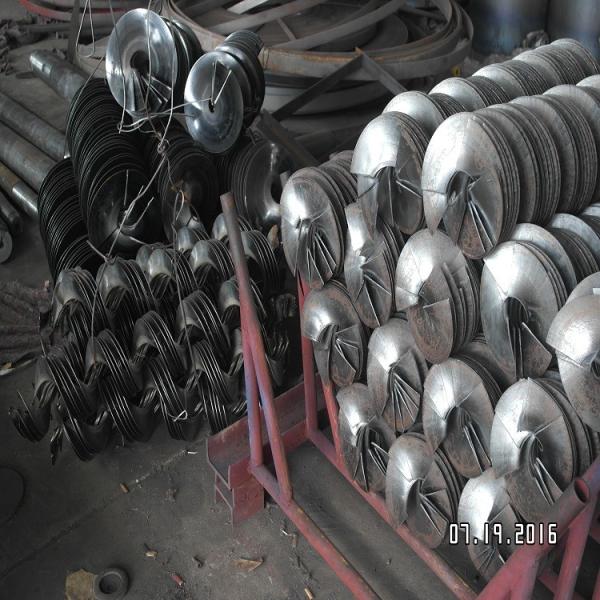 Hot Winding Rolled Spiral Blade Auger Segments 1.5 Years Warranty