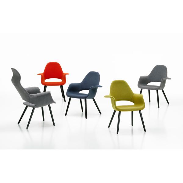 Saarinen Executive Fiberglass Dining Chair Organic Dining With Leather Seat Pad