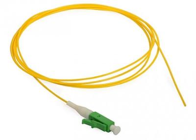 Yellow SM Fiber Optic Pigtail LSZH G652D Simplex Pigtail For CATV Systems
