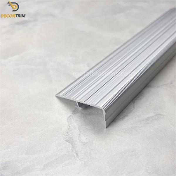 Corner Trim Metal Stair Trims Nosings F Shape Alloy 6063 Material