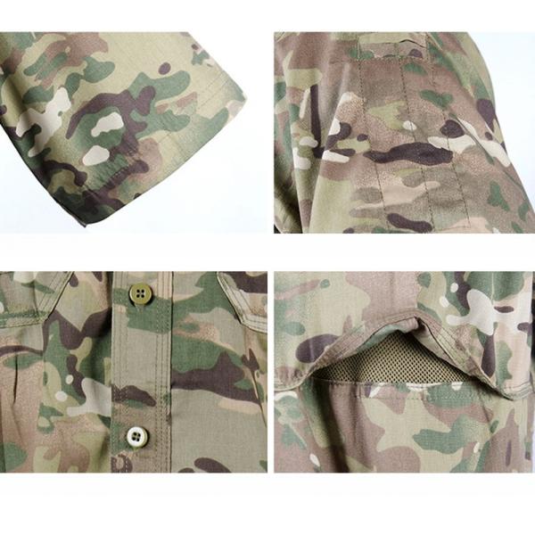 Проницаемые короткорукавные камуфляжные формальные рубашки для мужчин и женщин в больших количествах