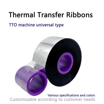 TTO Industrial Thermal Transfer Ribbons QR Code And Packaging Date For Food