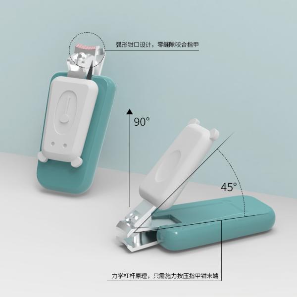 OEM Ergonomic ABS TPE Baby Nail Clipper Set For New Parents