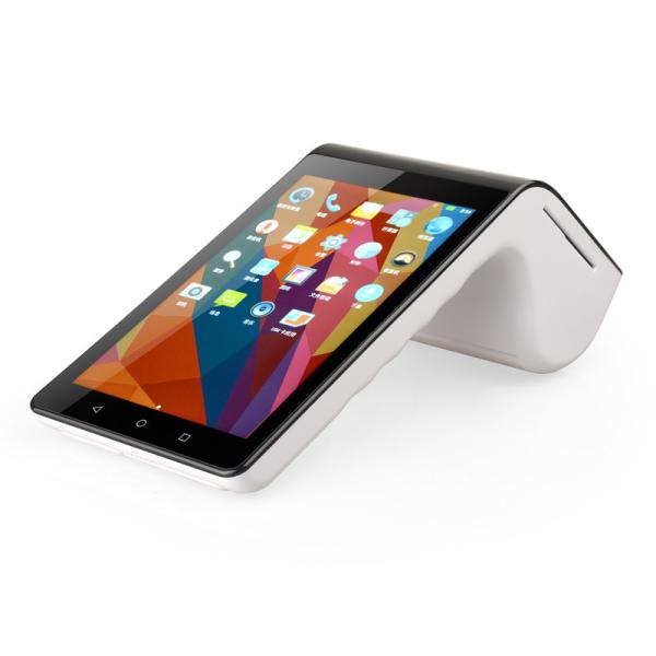 7 Inch Mini Portable Smart Point Of Sale Systems Touchable With Printer