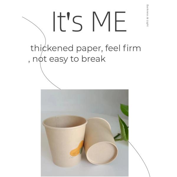 OEM Custom Printed Logo Biodegradable Disposable Hot or Cold Drinking Foamed Paper Cup