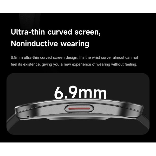 Hot U17 Smart Watch Ultra-thin Curved Square Screen AMOLED 1.85inch BT Call IP68 Deep Waterproof H Band APP 3D Menu Smartwatch