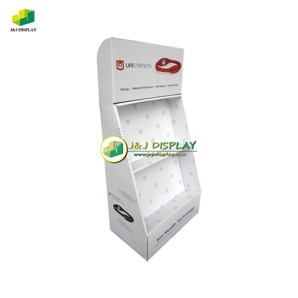 Health Product Floor Stand Cardboard Display Units Customized