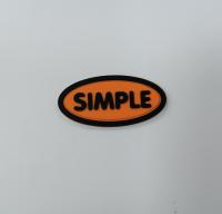 3M Reflective Embossed Custom costura em Logo Patches Silicone Badge