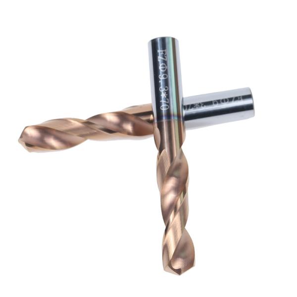 Right Hand Carbide Drill Bits 2-3/4 Length For Metal Drilling