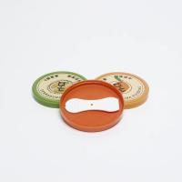 Boîte de crème glacée rond doodle boîte de conserve en étain poudre de pudding avec couvercle en plastique petite tasse jetable tasse de yaourt