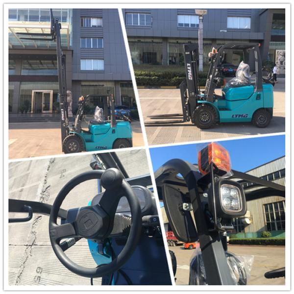 1.5 Ton Small Sit Down Forklifts Gas Powered , Propane Fuel System Forklift