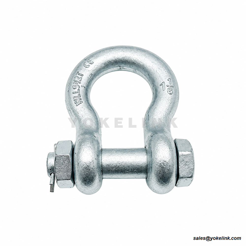 Drop Forged Anchor Shackle | RR-C-271 Heavy Duty Rigging | ASME B30.26 Bow Shackle