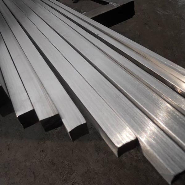 310 303 Brushed Stainless Steel Flat Bar Mirror 10mm Solid Square