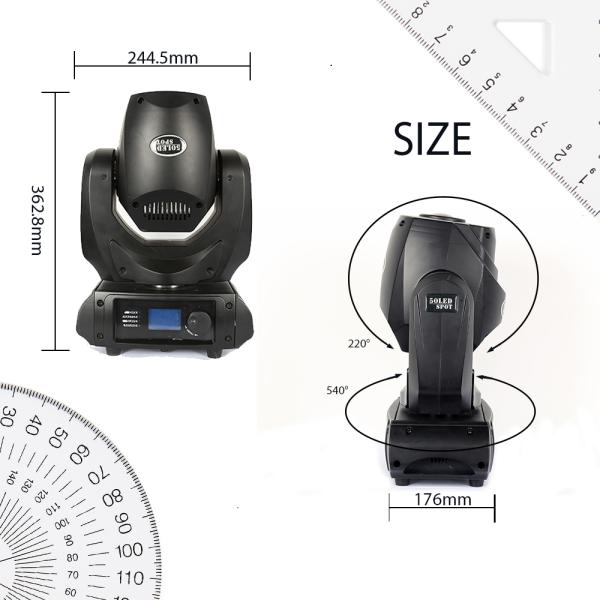 LED 50w Gobo Движущаяся голова Светильник Сцена Светильник для клуба DJ Сцена освещение вечеринка Дискотека Свадебное мероприятие