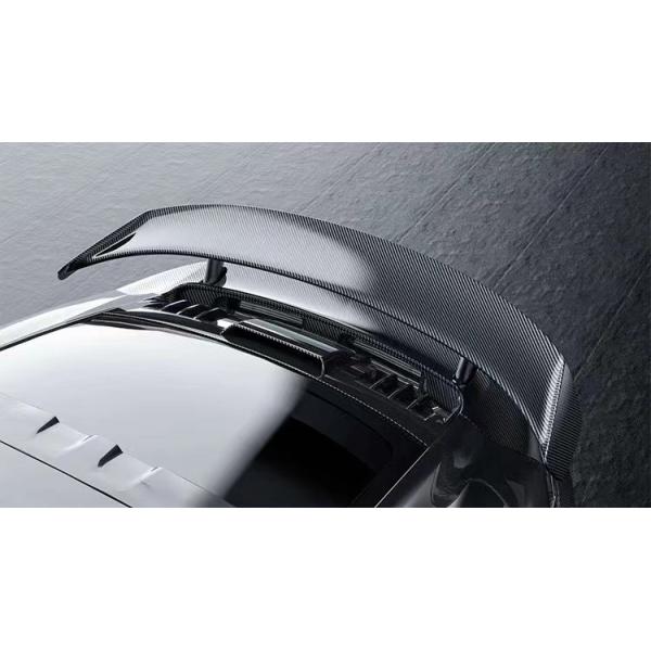 Pour Porsche 992 Turbo Spoiler en fibre de carbone 992 Turbo Upgrade Paktechz Style Spoiler de couverture de queue en fibre de carbone