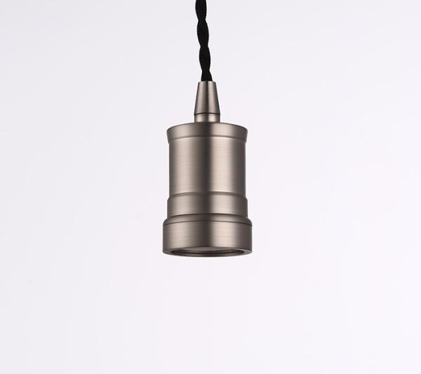 Bronze Golden Retro Pendant Light Socket E26 / E27 Aluminum Pendant Bulb Holder