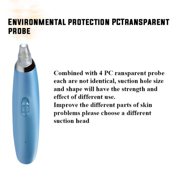 DC 5V Electric Pore Cleanser Blackhead & Acne Remover Rechargeable 2600MAH Battery