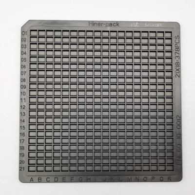 Injection Moulding Waffle Tray Packaging Black ESD Stackable