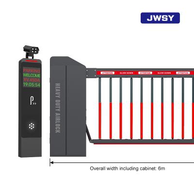 J-KZ301 Warrior Heavy-Duty Retractable Barrier Gate with 1.5mm Thick Cabinet, 6m Max Width, and 4~8s Adjustable Speed