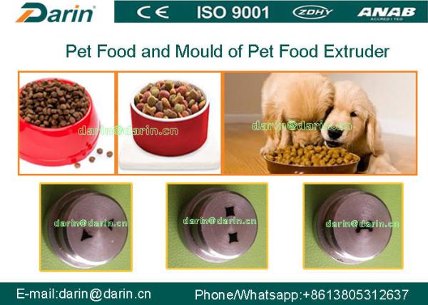 Kibble Dog Pet Food Extruder Equipment / Processing Machine with double screw